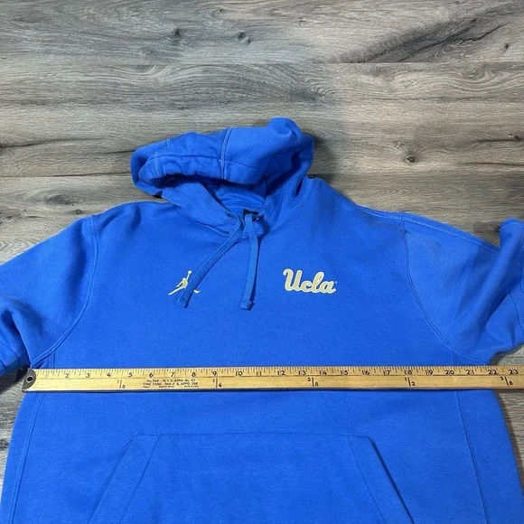Jordan UCLA Bruins Men's Blue Long Sleeve Hoodie Medium - Picture 7 of 8